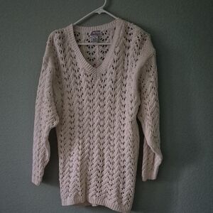 Women's Cream Knit Sweater
